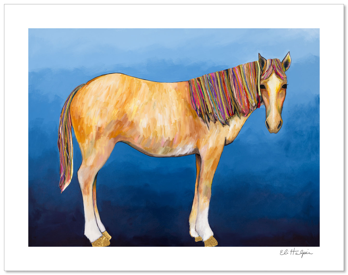 Gold Shoes - Signed Paper Print