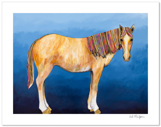 Gold Shoes - Signed Paper Print