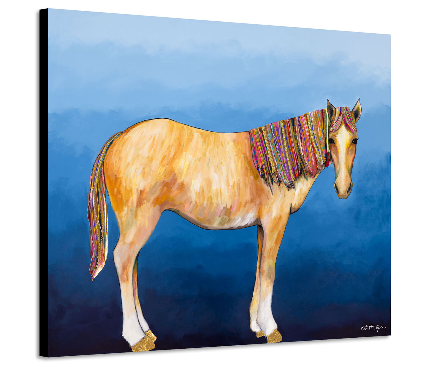 Gold Shoes - Canvas Print