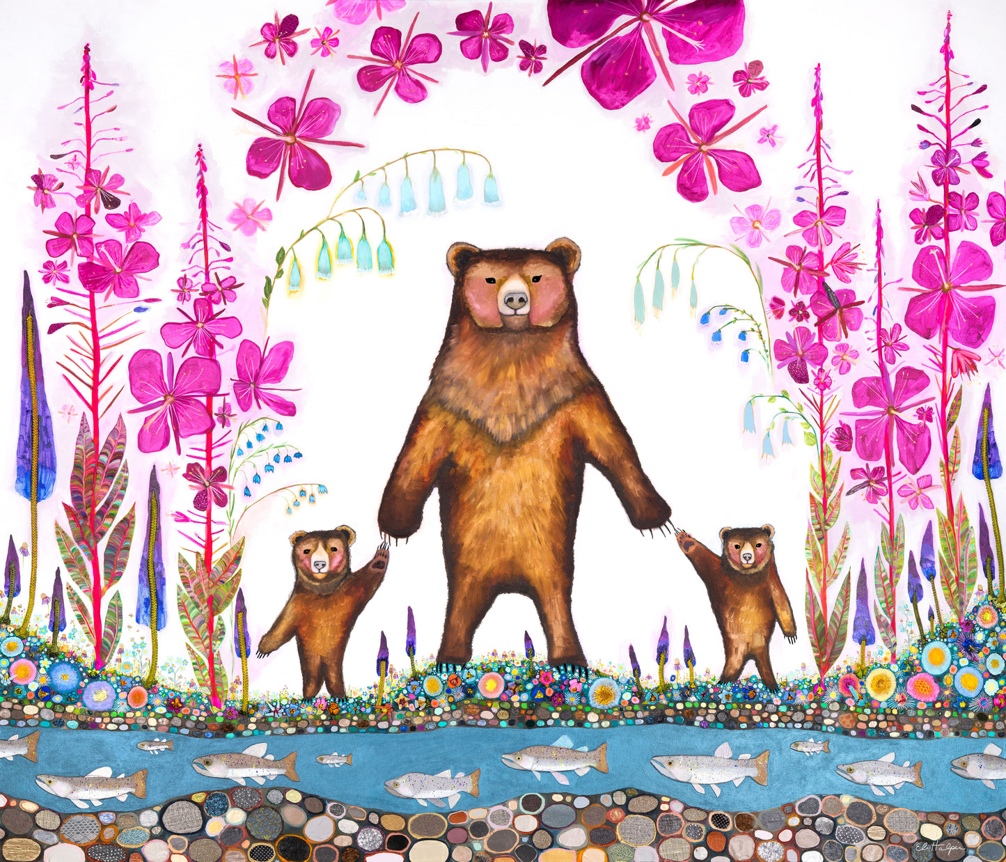 Grizzly Mama Bear - Canvas Print