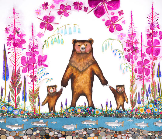 Grizzly Mama Bear - Canvas Print