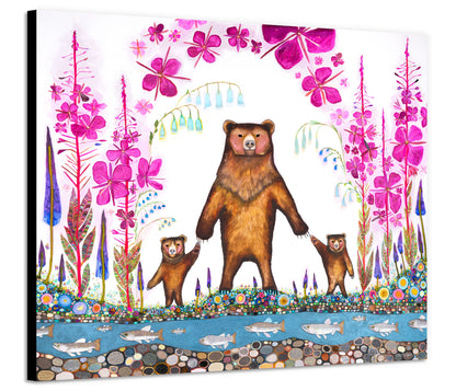 Grizzly Mama Bear - Canvas Print