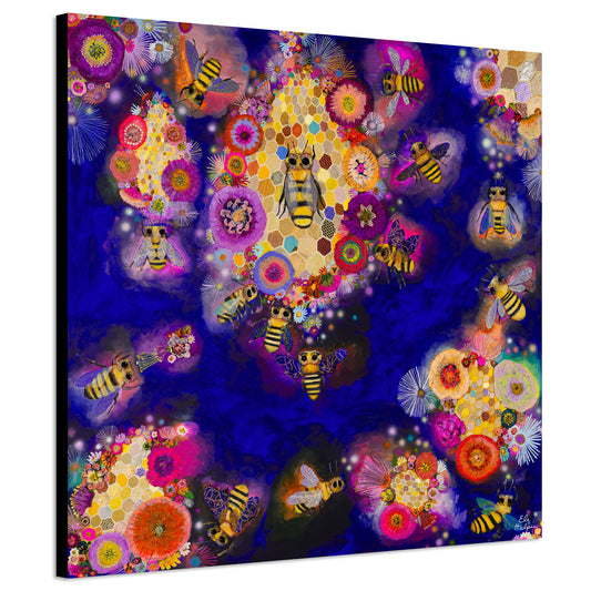 Bees With Ball Gown Wings - Canvas Print
