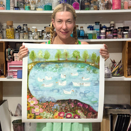Duck Pond - Signed Paper Print