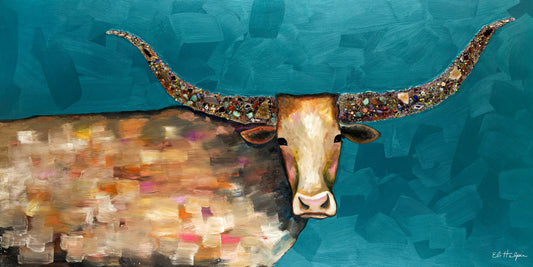 Jeweled Longhorn - Canvas Print