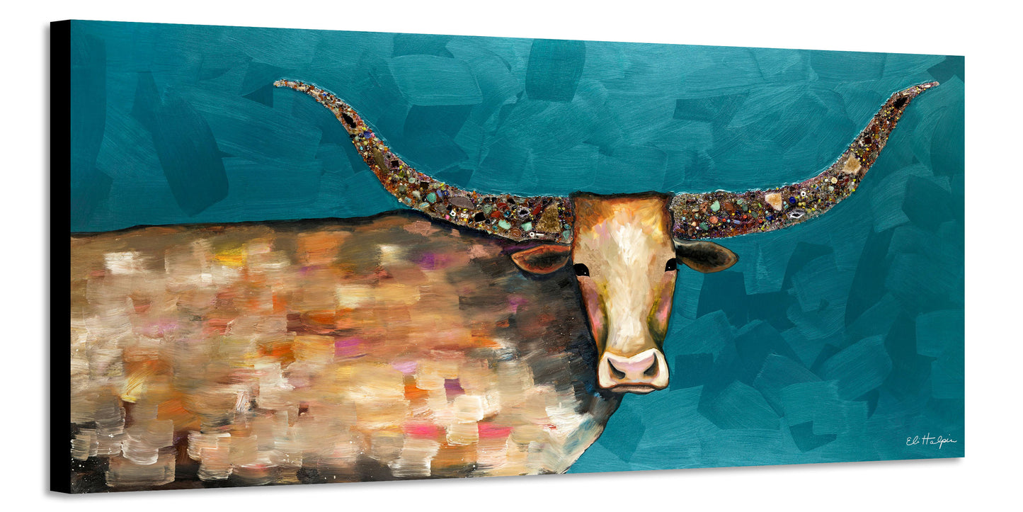 Jeweled Longhorn - Canvas Print