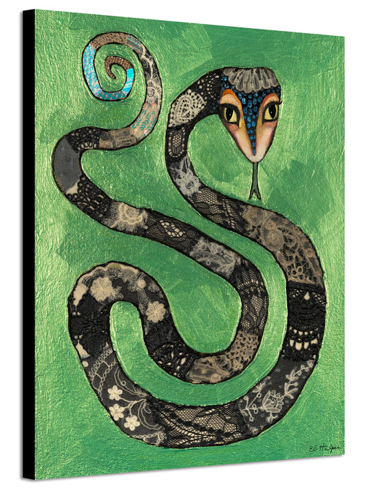 Lacy Snakeskin - Canvas Print