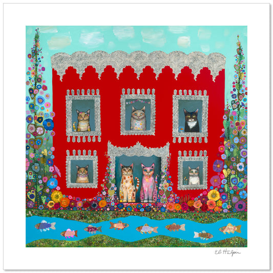 Morning Glories- Signed Paper Print