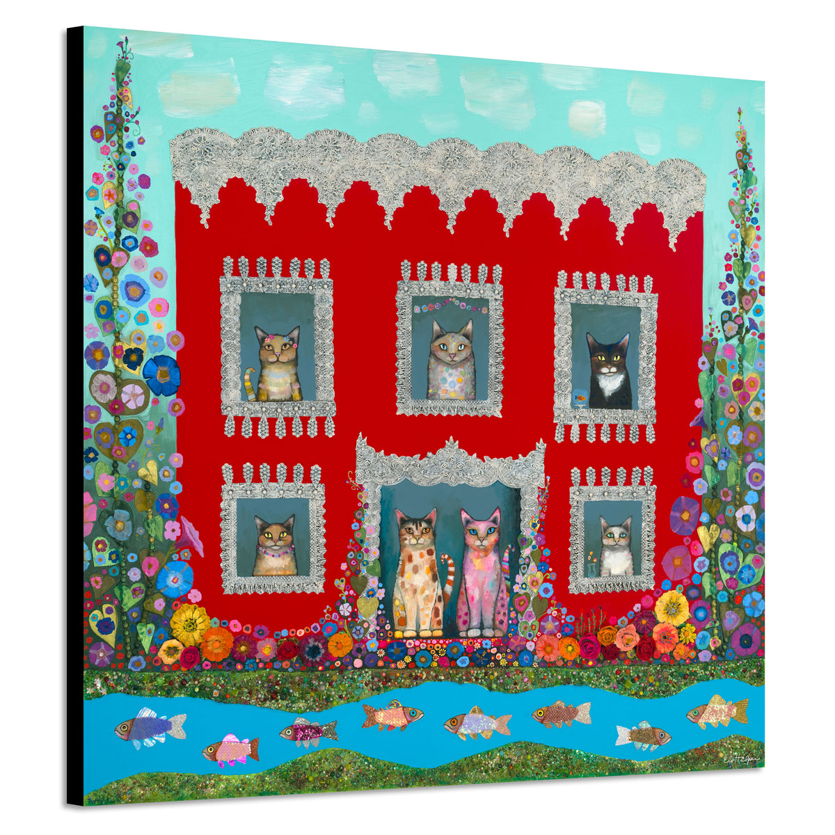 Morning Glories - Canvas Print