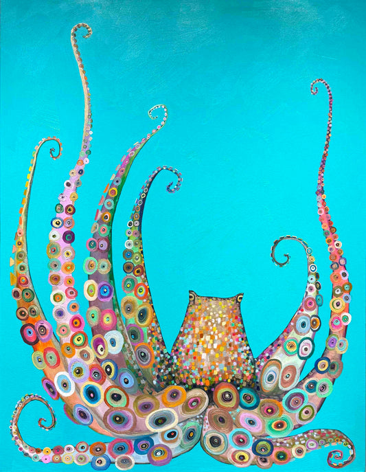 Octopus Arms 33x44" - Oil Painting