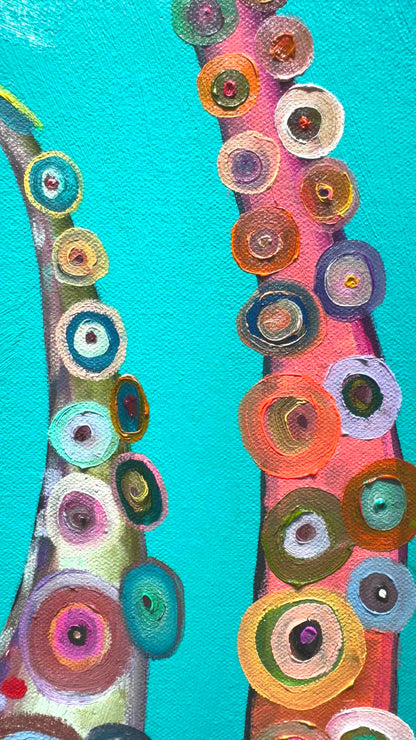 Octopus Arms 33x44" - Oil Painting