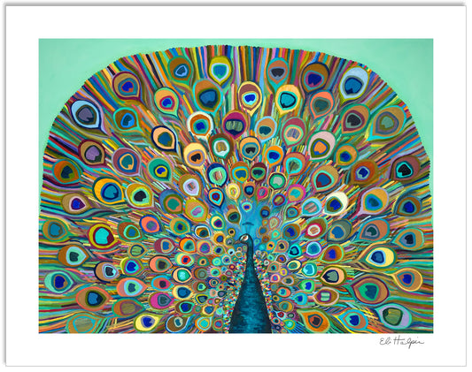 Peacock Bloom - Signed Paper Print