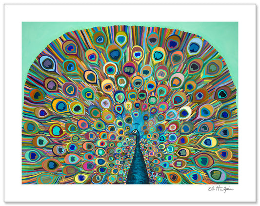Peacock Bloom - Signed Paper Print