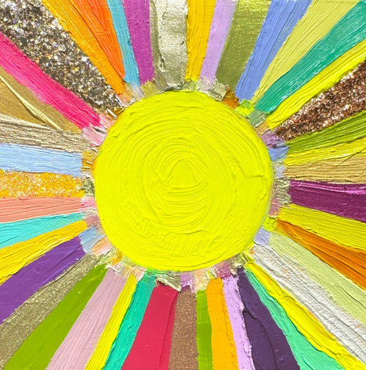 Phosphorescence - 5.75 x 5.75" - Oil Painting