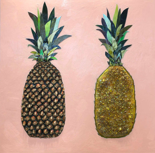 Pineapples 48 x 48" - Oil Painting