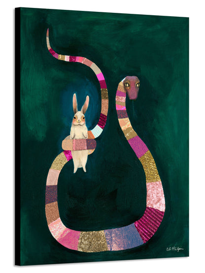 Pink Snake- Canvas Print