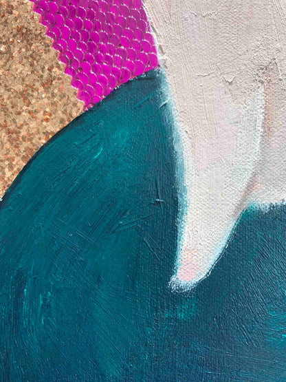 Pink Snake 36x48" - Oil Painting