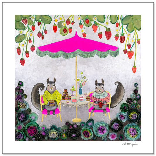 Squirrel Peanut Butter and Jelly - Signed Paper Print