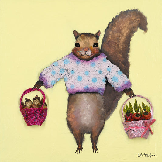 Sweater Weather in Butter Yellow - Canvas Print