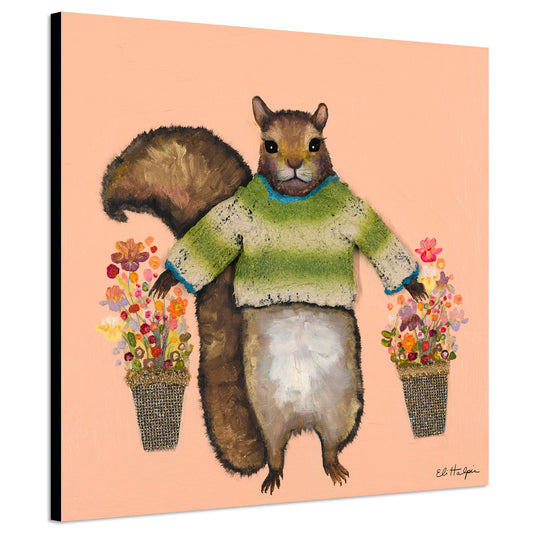 Sweater Weather in Apricot - Canvas Print