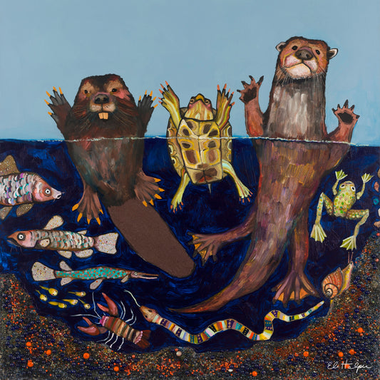 Turtle Rescue - Canvas Print