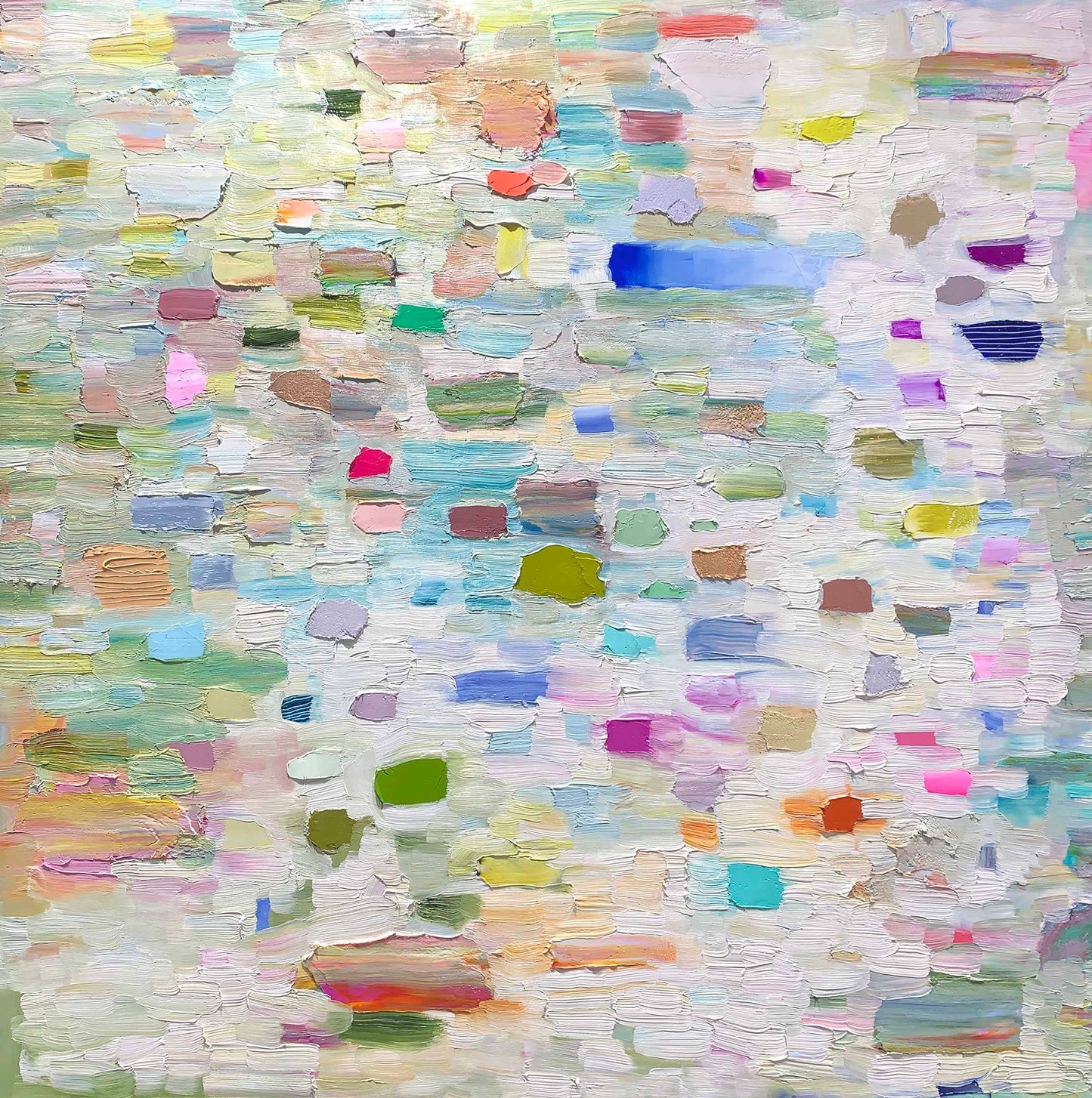 White Orchid 30 x 30" - Oil Painting