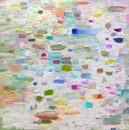 White Orchid 30 x 30" - Oil Painting