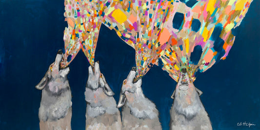 Wolves Howling - Canvas Print