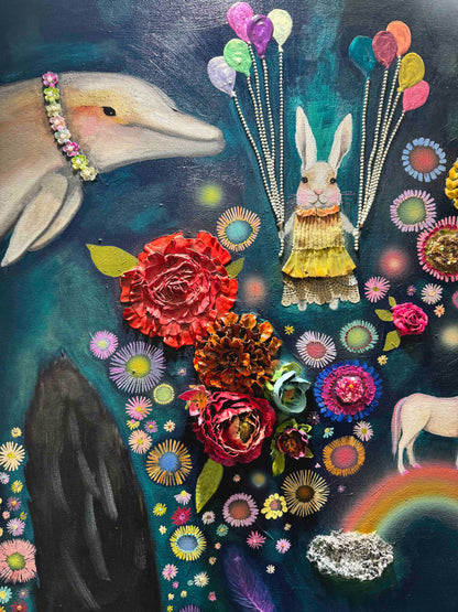 Year of the Dragon 60x60" - Oil Painting