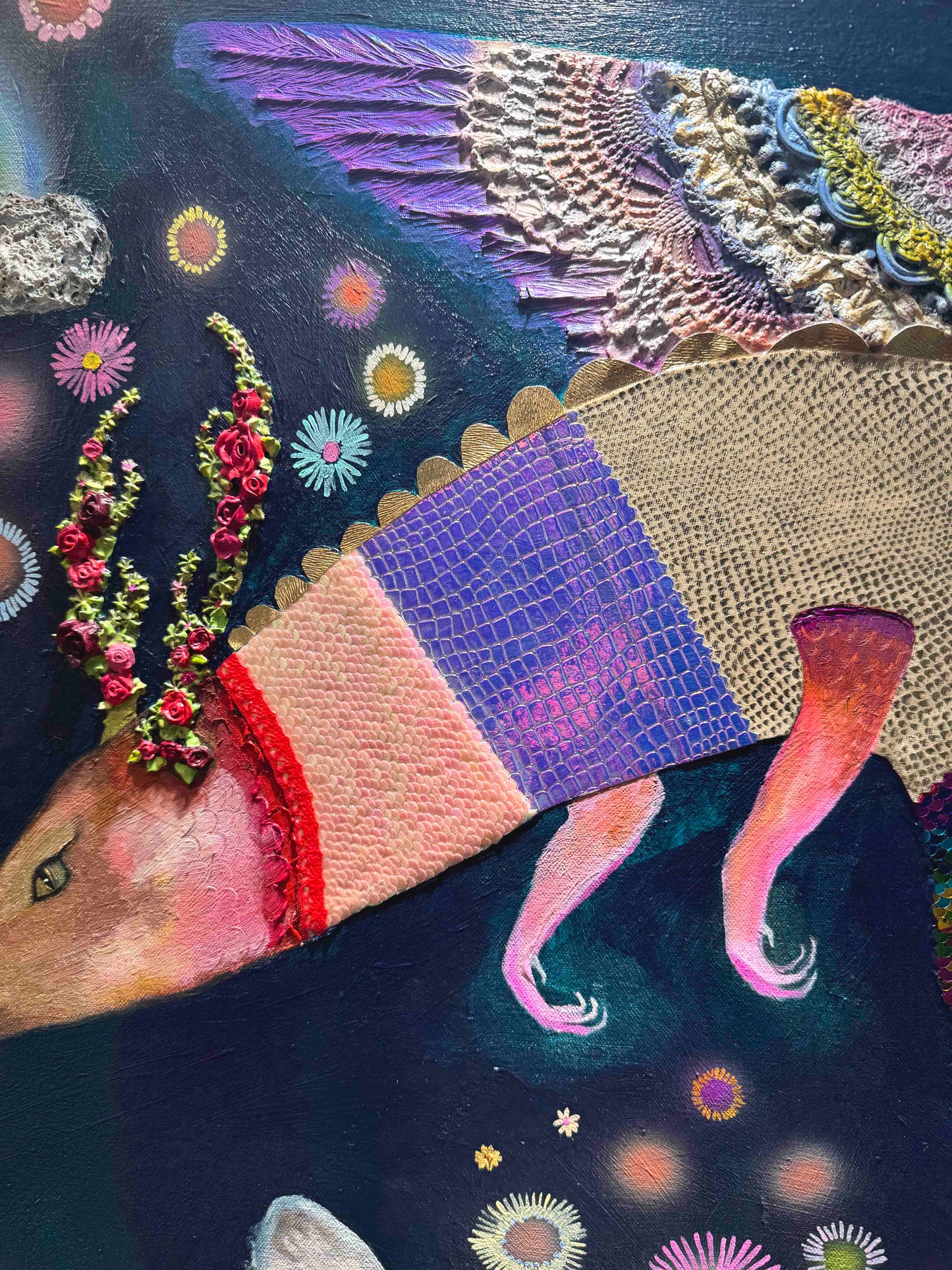 Year of the Dragon 60x60" - Oil Painting