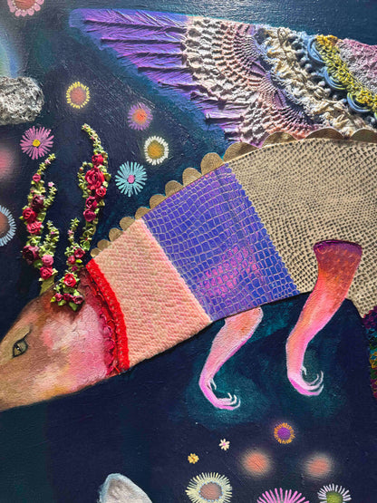 Year of the Dragon 60x60" - Oil Painting