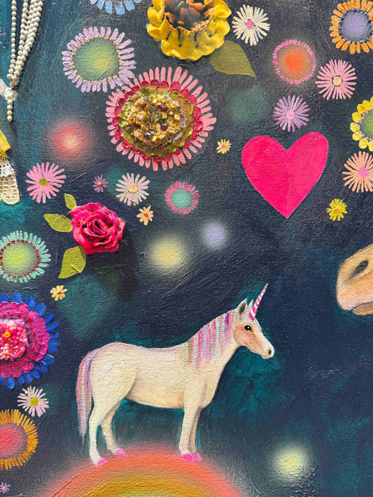 Year of the Dragon 60x60" - Oil Painting