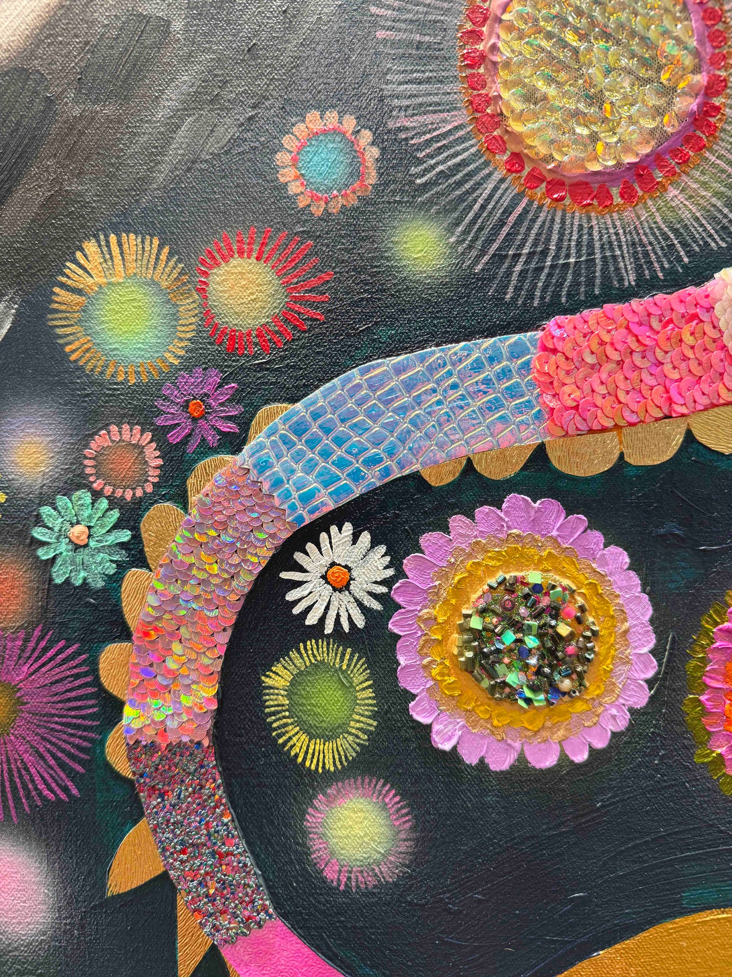 Year of the Dragon 60x60" - Oil Painting