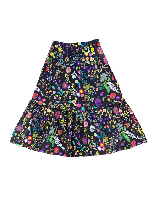 Fig Tree Garden Cotton Ruffle Skirt