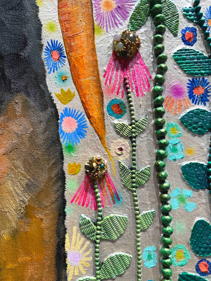 German Shepard 24 x 32" - Oil Painting