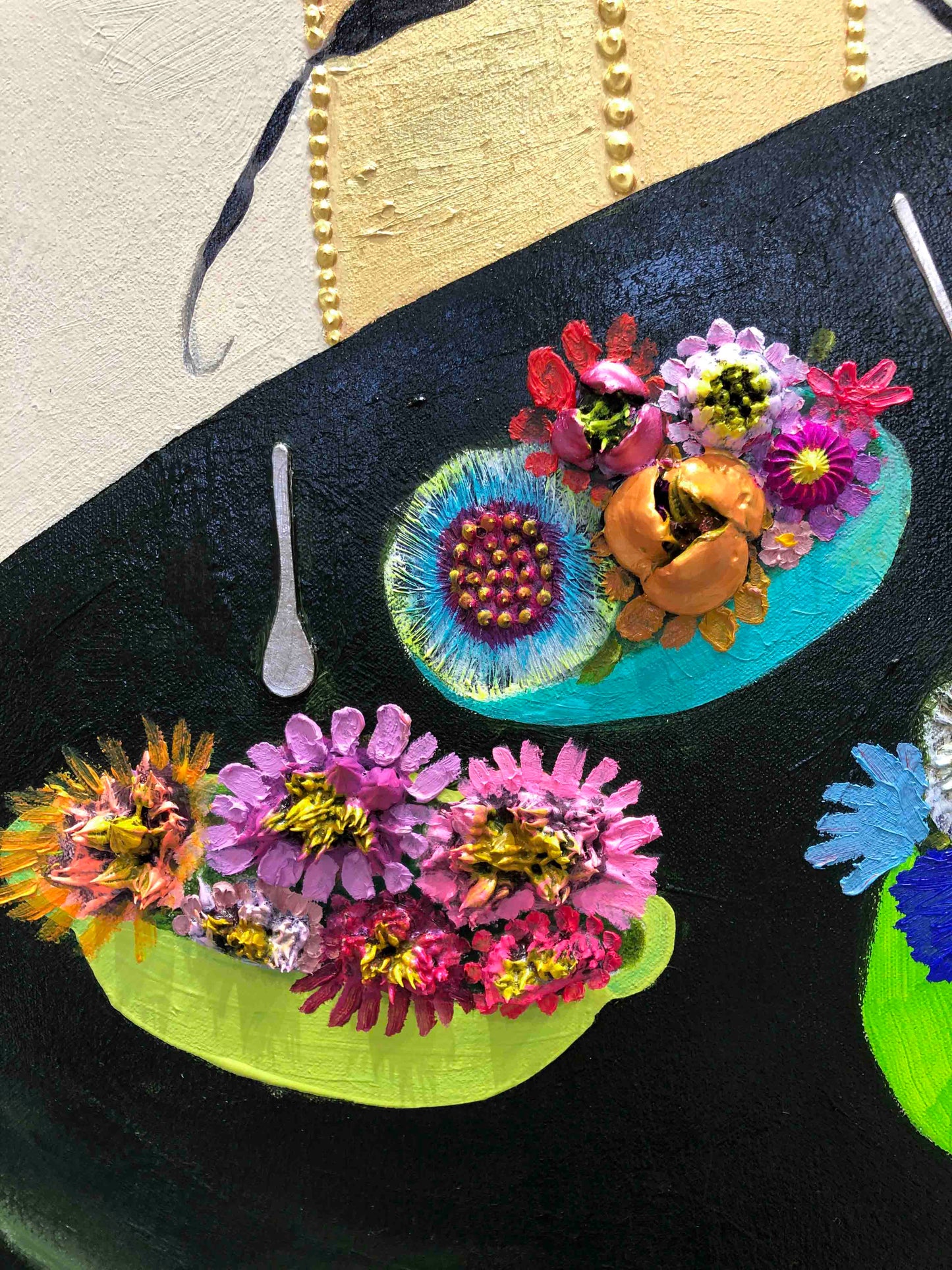 Caterpillar's House 48 x 60" - Oil Painting