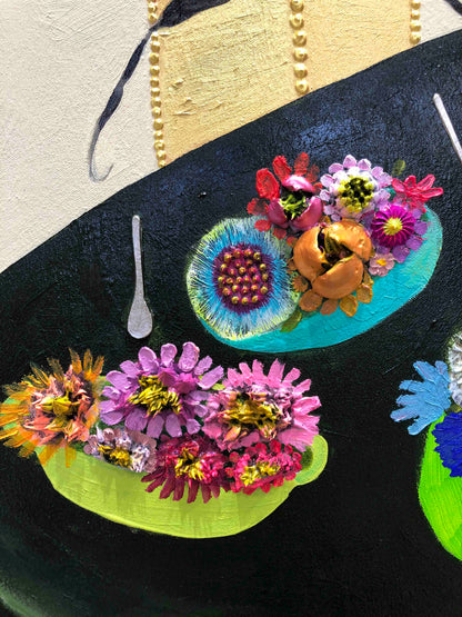 Caterpillar's House 48 x 60" - Oil Painting