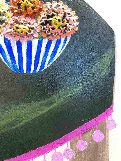 Caterpillar's House 48 x 60" - Oil Painting