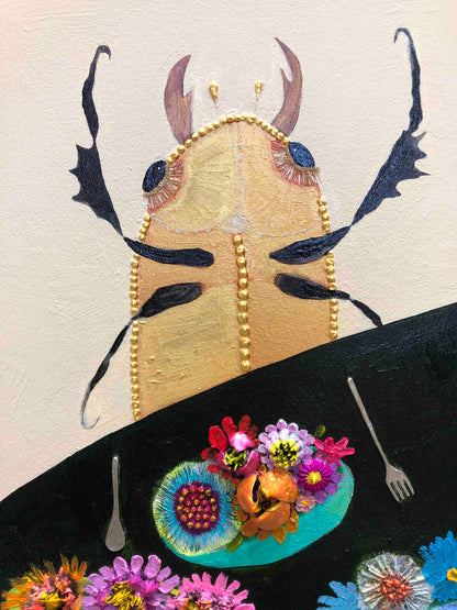 Caterpillar's House 48 x 60" - Oil Painting