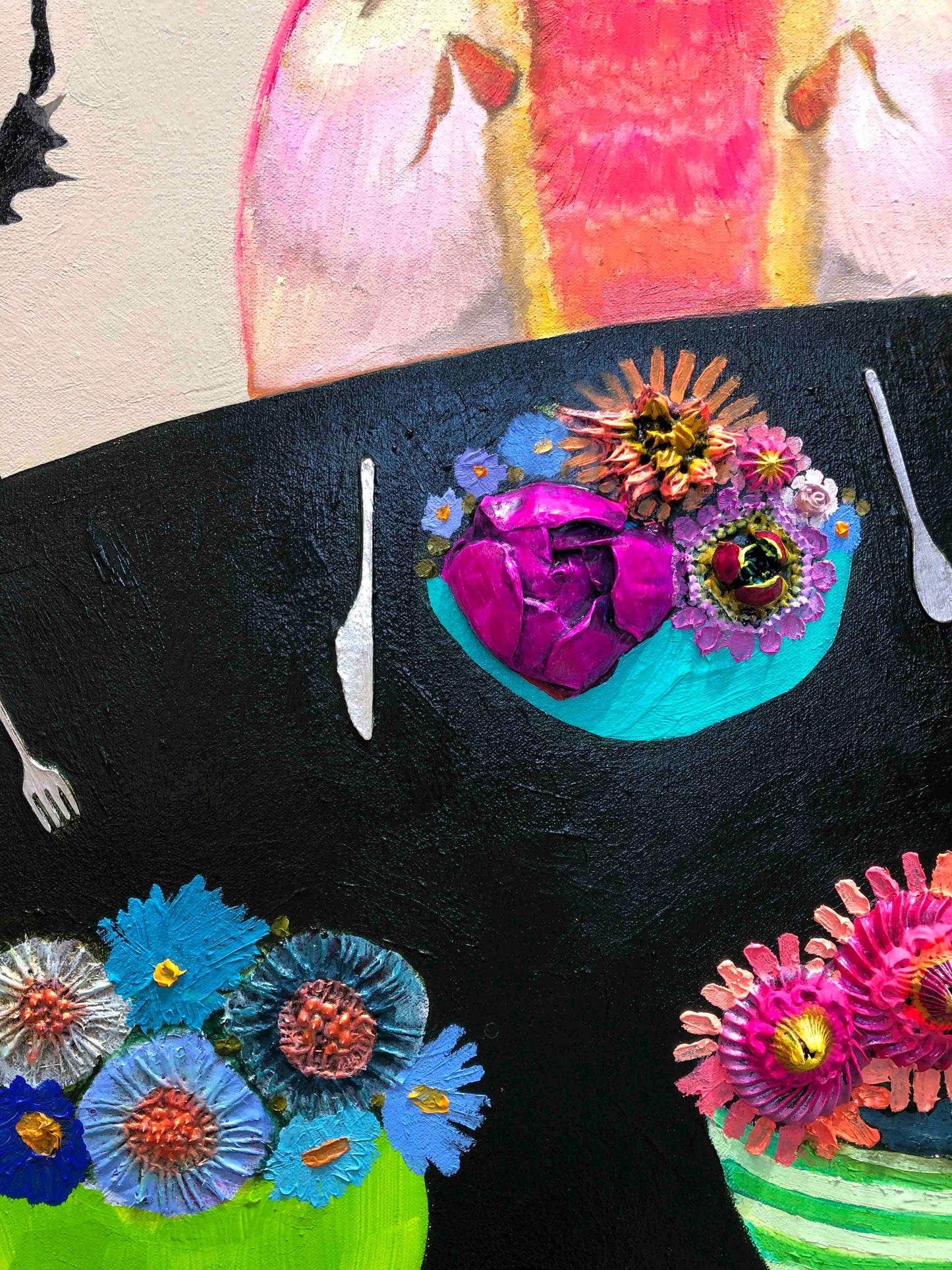 Caterpillar's House 48 x 60" - Oil Painting