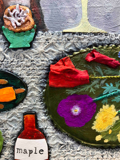 Cinnamon Buns 7' x 6' - Oil Painting