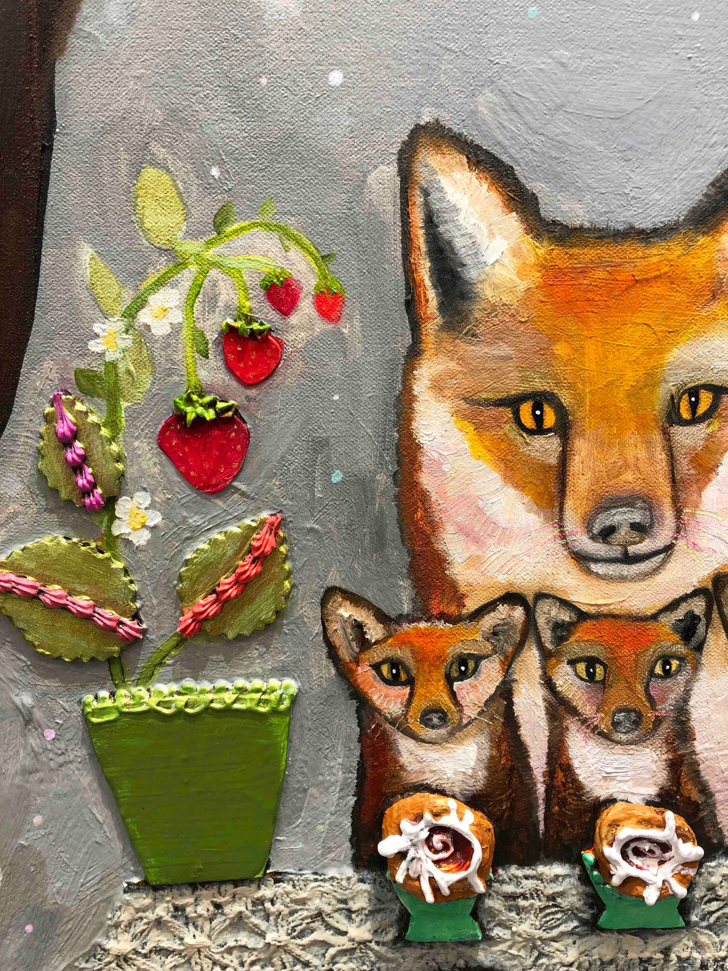 Cinnamon Buns 7' x 6' - Oil Painting