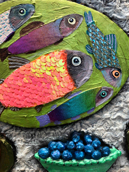 Cinnamon Buns 7' x 6' - Oil Painting