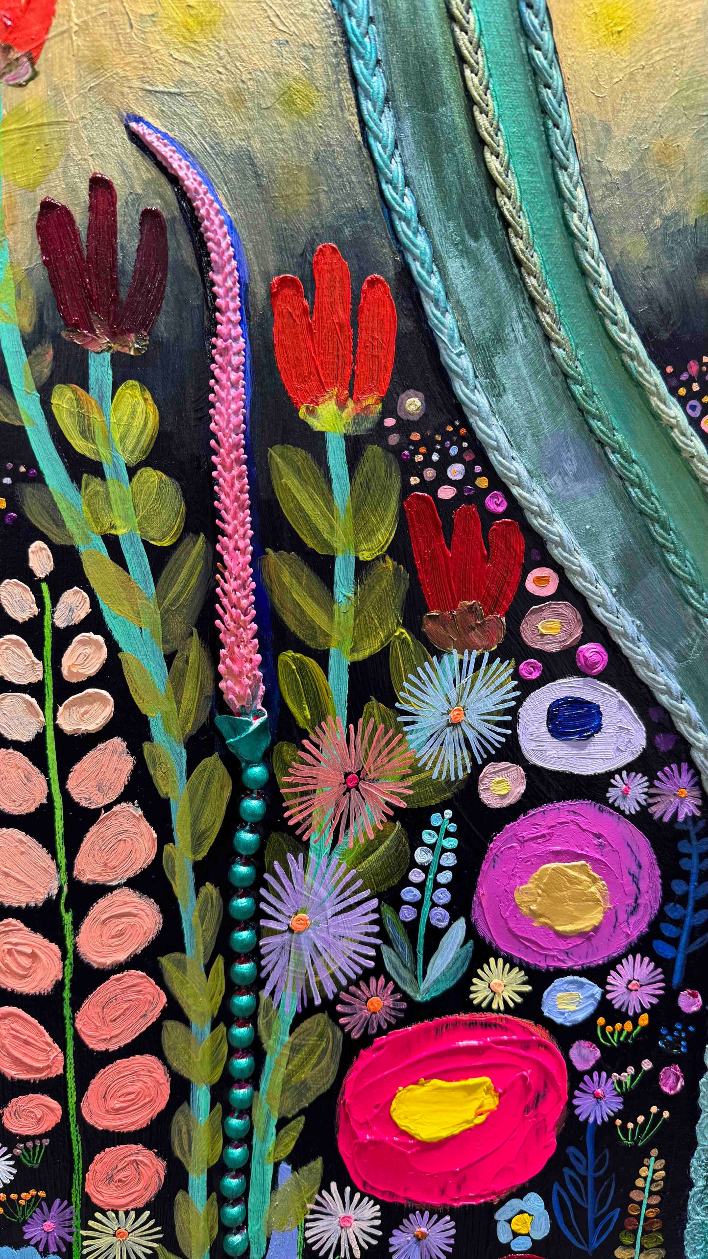 Desert Garden - 54x40" - Oil Painting