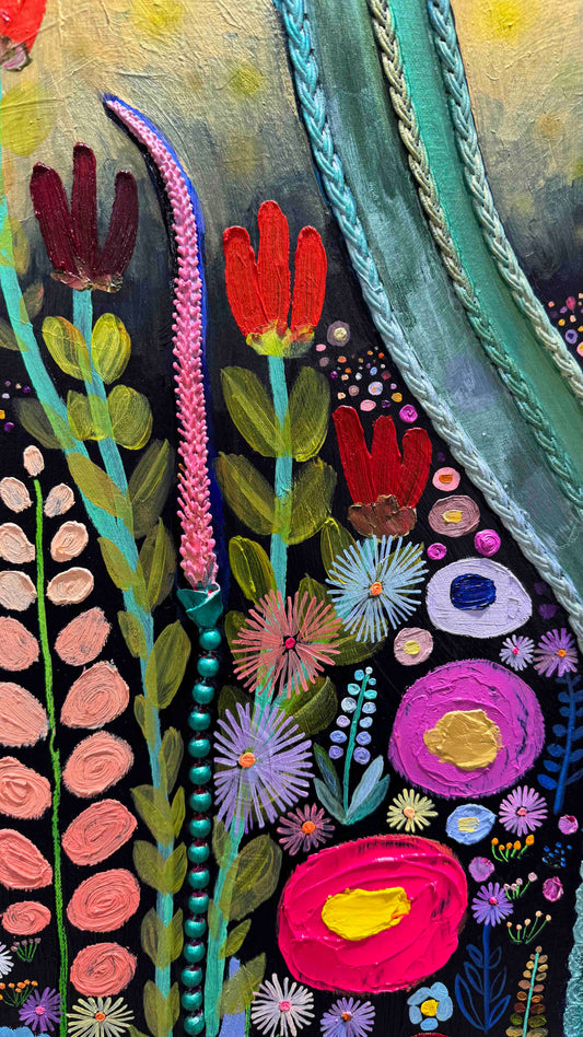 Desert Garden - 54x40" - Oil Painting
