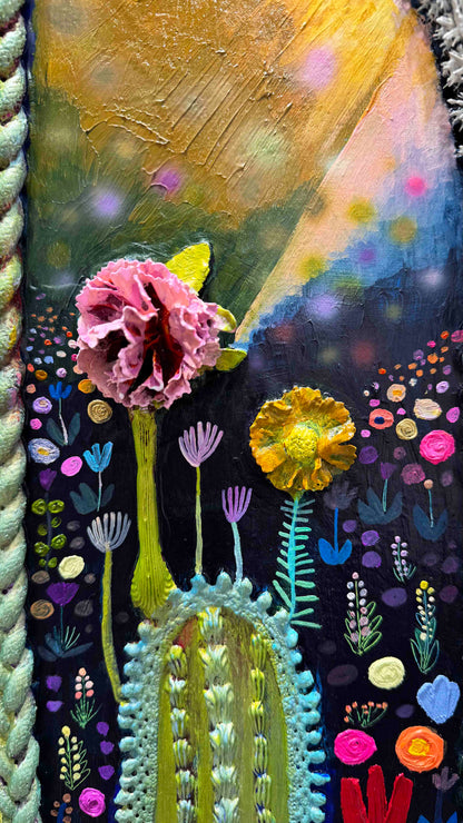 Desert Garden - 54x40" - Oil Painting