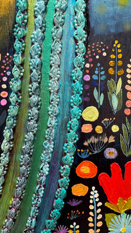 Desert Garden - 54x40" - Oil Painting