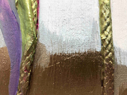 Dutch Irises 60 x 60" - Oil Painting