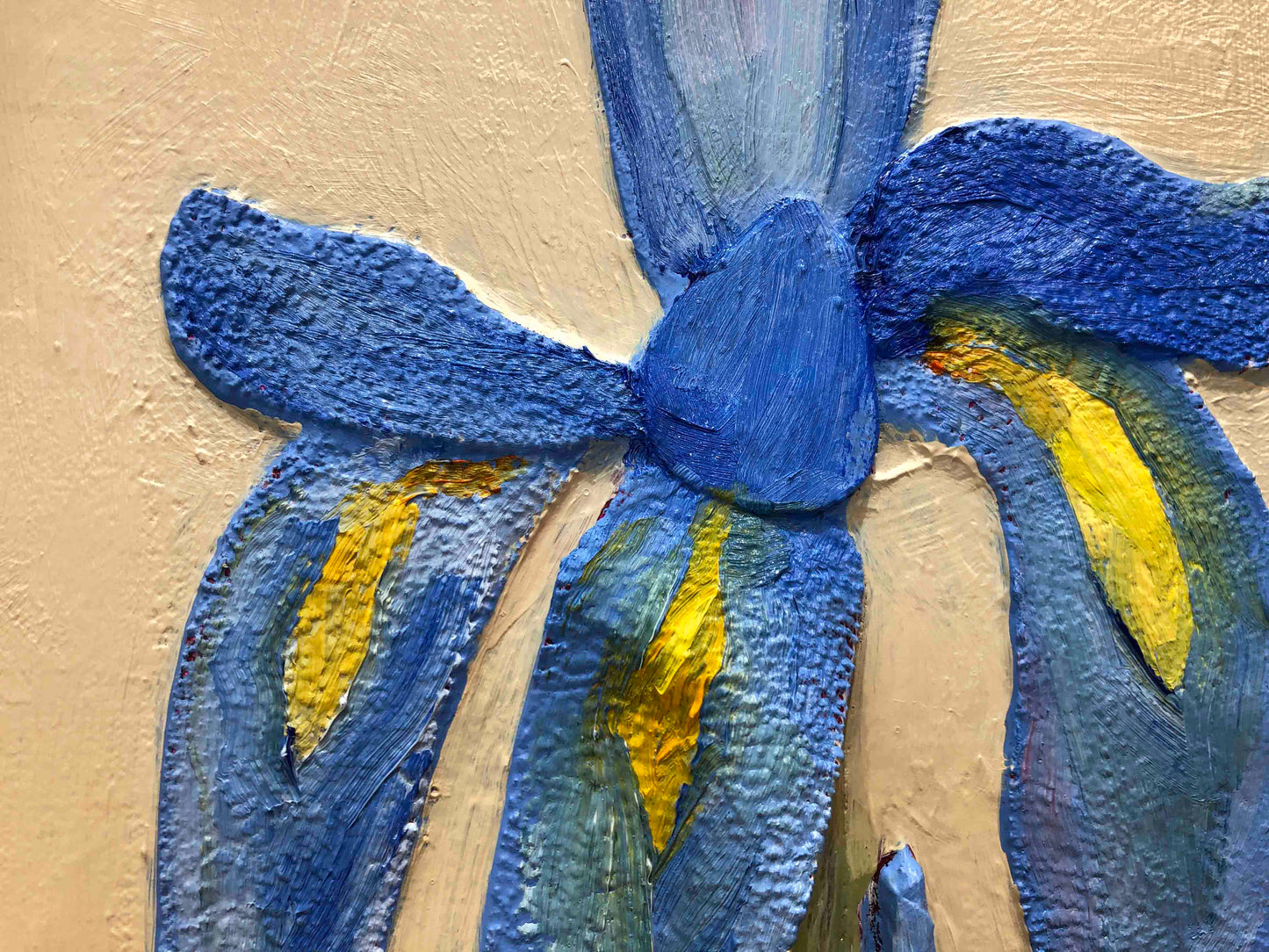 Dutch Irises 60 x 60" - Oil Painting