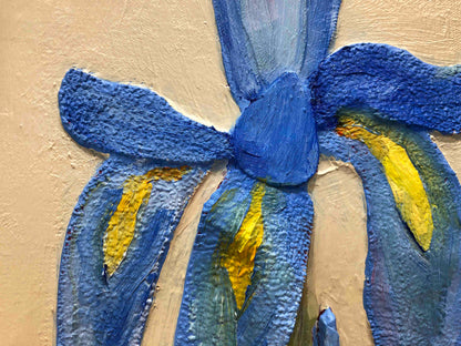 Dutch Irises 60 x 60" - Oil Painting